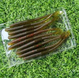 MUKUN 10PCS Stick Soft Bait 10cm 2.3g Silicone Worm Sinking Minnow Swimbait Wobblers Freshwater Bass Pike Soft Fishing Lures
