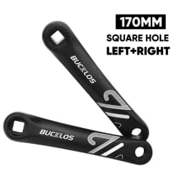 BUCKLOS Bike Crank Arm Square/Diamond/Spline Hole Cranks Aluminum Alloy E-Bike Crank 152mm 170mm 175mm Bicycle Crankset Parts