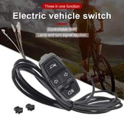 24-48V Ebike Front Brake Rear Light Set Horn Headlight Switch Energy Saving Easy Installation Electric Bicycle Accessories