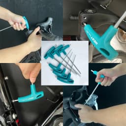 1PCS/6PCS T Handle Hex Allen Key Screws Screwdriver Bike Repair Tools, Bicycle Assembly Wrench 2/2.5/3/4/5/6/8mm Allen Key