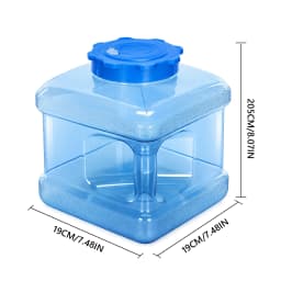 15-5L Capacity Outdoor Water Bucket with Faucet Portable Water Tank for Outdoor Camping Hiking Picnic Water Container