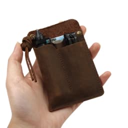 Genuine Leather EDC Organizer Sheath Handmade Tactical Tool Pouch Holster with Belt Clip Storage Bag