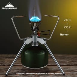 CAMPINGMOON Z03 Aluminum Alloy Camping Stove With Raised Joint High Mountain Flat Gas Tank Adapter Camping Kitchen Tool