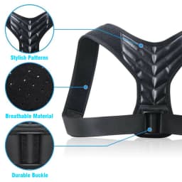 YANBIGUO Back Brace Posture Corrector for Women&Men,Adjustable Upper Back&Shoulder Brace Straightener,Relieve Pain Neck/Shoulder