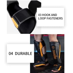 MMA Boxing Shin Guards Ankle Support Adult Men Women Kickboxing Equipment Karate Protectors Sanda Muay Thai Legging Instep Guard