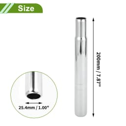 X Autohaux Bike Seat Posts 25.4/27.2/28.6/31.8mm Durable Universal Saddle Post Seat Tube Black Steel Length 200/250/300/350mm