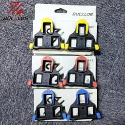 BUCKLOS Bike Pedal Cleat Set 0/2/6 Degree for SPD-SL for SH10 SH11 SH12 Lock Pedal Cleats Cover Road Bike Lock Pedal Bike Parts
