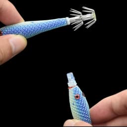 5PCS/bag 6cm7cm9cm Artificial Fluorescent Fishing Lures Squid Hook Cuttlefish Jigs Bait Spinnerbait Wood Shrimps Sea Fishing