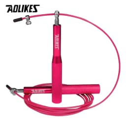 AOLIKES Crossfit Jump Rope Adjustable Jumping Rope Training Aluminum Skipping Rope Fitness Speed Skip Training Boxing MMA