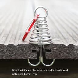 4pcs outdoor camping octopus wind rope fixing buckle wooden deck gap fixing nail with spring tent wind rope hook