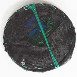1Pcs Collapsible Steel Wire Nylon Net Fish Cage Mesh Fine Trap For Crab Shrimp And Crayfish Fishing Tackle Outdoor Enthusiasts