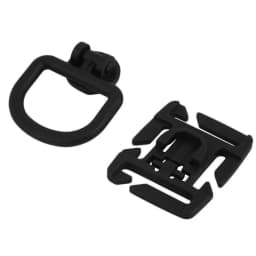 4Pcs 360 Rotation D-Ring Clips Tactical Bag Accessories for MOLLE Webbing Attachment Backpacks D-Ring Grimloc Locking D-Ring