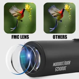 3000x25 monocular HD remote professional monocular, mini portable telescope, suitable for outdoor camping and hunting