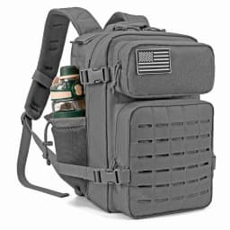 25/45L Women/Men Tactical Backpack School Bag Gym Rucksack Treeking with Dual Cup Holder Camping Equipment Back Pack