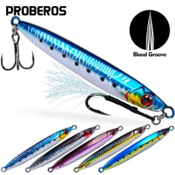 Proberos 1pc Saltwater Jigs Speed Jigging Slow Jigging Pitching Lures, Vertical Jigging Artificial Lures Jigging Lure Fishing Ji