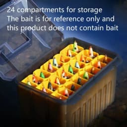 WEIHE XD-71A Portable Wooden Shrimp Box Squid Bait Box ABS+PP Material Wear-Resistant