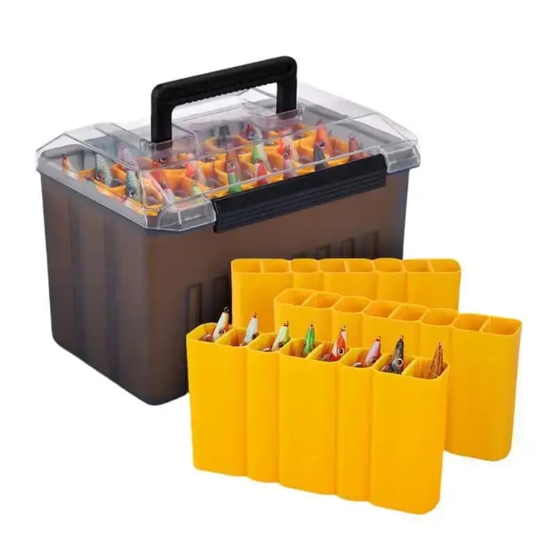 WEIHE XD-71A Portable Wooden Shrimp Box Squid Bait Box ABS+PP Material Wear-Resistant