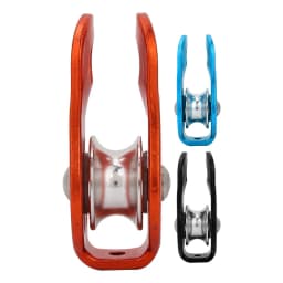 Rock Climbing Single Pulley 26KN Aluminum Alloy Heavy Duty Single Swivel Suitable for 12MM Rope Multi-color Single Sale
