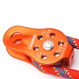Rock Climbing Single Pulley 26KN Aluminum Alloy Heavy Duty Single Swivel Suitable for 12MM Rope Multi-color Single Sale