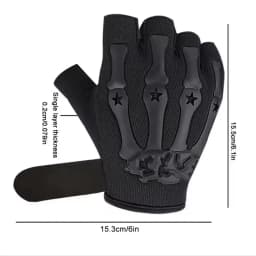 Outdoor Cycling, Half Finger, Men's and Women's anti Slip Tactics, Fitness, Mountain Climbing, Fishing, Half Finger, Bicycle Glo