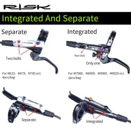 RISK Bicycle Titanium Alloy Screws Bike Cylinder Cap Screw Oil Disc Brake Lever Oil Injection Port XT XTR M615 M675 M785 M8000