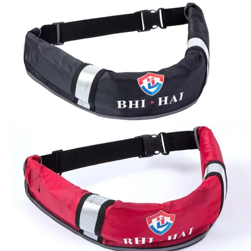 Reflective Automatic Fishing Waist Belt Type Safety Life Jacket Adult Inflatable Life Safety Belt Waist Bag for Boating 구명벨트