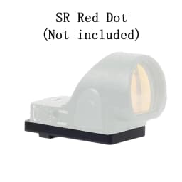 Universal G17 Mount Rear Sight Plate Mount Base Adapter For Glock 17 19 G17 G19 Fit RM VISM VISM-PRO M1 M2 Red Dot Sight