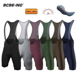 BCBE-ING Men's Bretelle Seamless Cycling Bib Shorts Italy 7 Hour Elastic Interface Pad Cycling Shorts MTB Bicycle Bib Shorts
