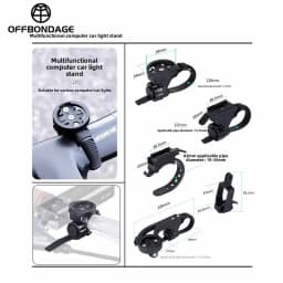 OFFBONDAGE Bicycle Multifunctional Code Table Holder Suitable For Mountain Road Bikes Bicycle Lights Sports Camera Holder