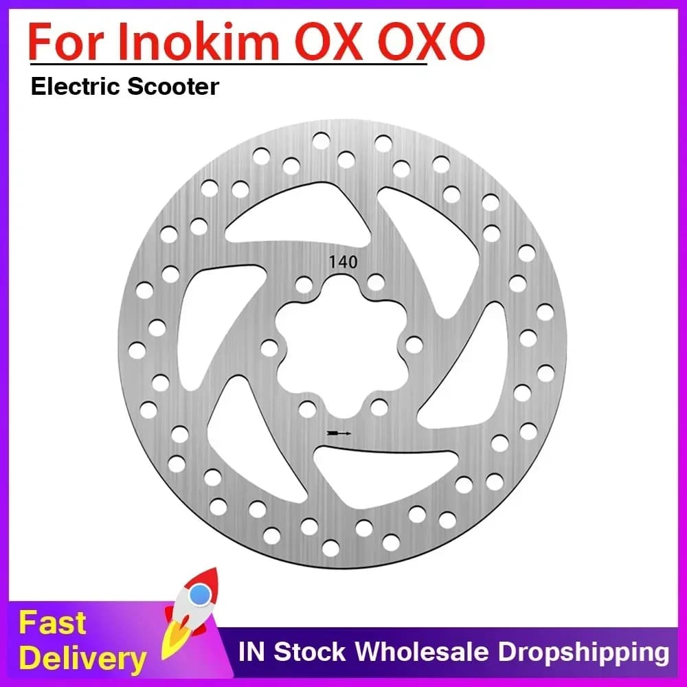 1/2/3PCS 140mm 6 Holes Brake Disc Rotor For INOKIM OX OXO Brake Disc Wear-resistant Electric Scooter Accessories
