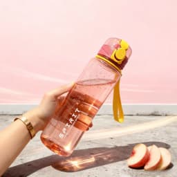 700ML Sports Water Bottle Scale Marked Drop Resistant Drink Cup For Sport Outdoor Plastic Drink Bottle Large Capacity Leakproof