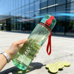 700ML Sports Water Bottle Scale Marked Drop Resistant Drink Cup For Sport Outdoor Plastic Drink Bottle Large Capacity Leakproof
