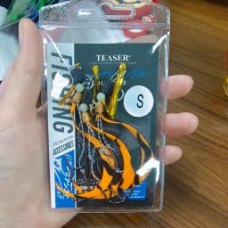 TEASER 3pcs/bag HK053 Luminous Octopus Cuttlefish Jig Head Fishhooks Deep Sea Fishing Soft Squid Silicone Skirt Hooks