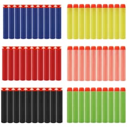 50/100pcs 7.2cm For Nerf Soft Bullets Darts Round Head Refill Sponge Darts Children Toy Gun Bccessories Bullet For Nerf Blasters