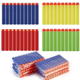 50/100pcs 7.2cm For Nerf Soft Bullets Darts Round Head Refill Sponge Darts Children Toy Gun Bccessories Bullet For Nerf Blasters