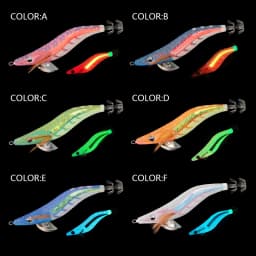 LETOYO 2.5# 3.0# 3.5# squid bait Luminous squid Jig Fishing Lure Artificial bait For Webfoot Octopus Cuttlefish sea fishing lure