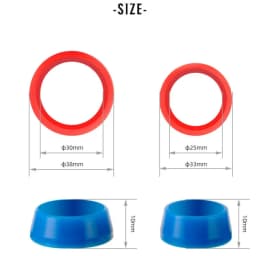 2 PCS Cruisers Road Bicycles Mountain Bikes Seat Bar Dust Cover Silicone Tube Waterproof Cover Seat Bar Protective Cover Ring