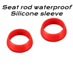 2 PCS Cruisers Road Bicycles Mountain Bikes Seat Bar Dust Cover Silicone Tube Waterproof Cover Seat Bar Protective Cover Ring