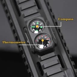 3/5Pcs Compass Thermometer Combo 2 in 1 Tactical Airsoft AR15 M4 M16 Compact Navigation Thermometer for 20mm Rail Gun Accessory