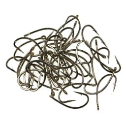 100/200PCS #12 ~ #22 Fly Fishing Dry Fly Hook Standard Wire Bronzed Nymph Curved Hook Small Fly Lures Tying Material