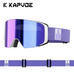 Kapvoe Flip Over Magnetic Snow Goggles Photochromic Ski Men Snowmobile Anti-Fog Snowboard Goggles Women Ski Equipment UV400