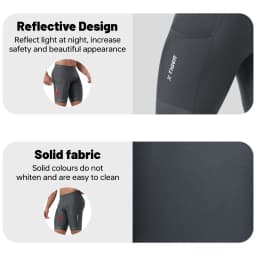 X-TIGER Premium Road Bike Shorts With 5D Gel Pads Men's Cycling Shorts With Zippered Pockets Breathable Outdoor Cycling Gear