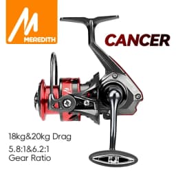 MEREDITH Metal Spinning Reel 7+1BB Stainless Steel Bearings 20kg Max Drag Saltwater Fishing Reel ,Suit Saltwater & Freshwater