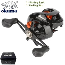 OKUMA AS Fishing Reel 6.3:1 12KG Max Drag Reel Casting Reel Explosion Proof Line Salt Water Freshwater Fishing Wheel