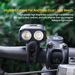 ESLNF Road Waterproof Bicycle Lumens MTB Lighting Equipment Headlights Riding Bike Lights Night Outdoor 550 ABS