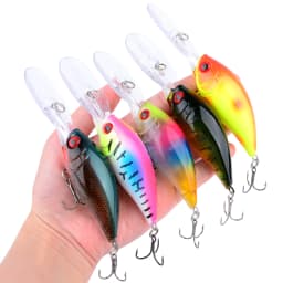 12cm 20g Crankbait leurre Fishing Lure Pike Carp Fishing Artificial Hard Bait Wobbler Crankbait Fishing Tackle fishing bait