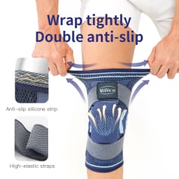 Knee Brace Support Straps Knee Compression Sleeves for Men & Women Meniscus Tear Arthritis Sports Joint Pain Relief
