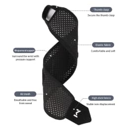 1 Breathable Mesh Wrist Support Joint Pain & Sprain Protection Chronic Overuse Wrist Support Wrap-Around Compression Sleeve
