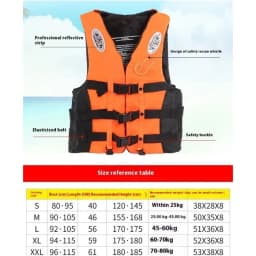Life Jacket for Adults Children, Water Sports Safety Men Women Life Vests for Water Skiing Rafting Surfing Kayaking Lifeguard