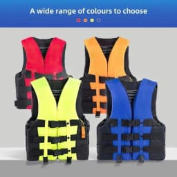 Life Jacket for Adults Children, Water Sports Safety Men Women Life Vests for Water Skiing Rafting Surfing Kayaking Lifeguard
